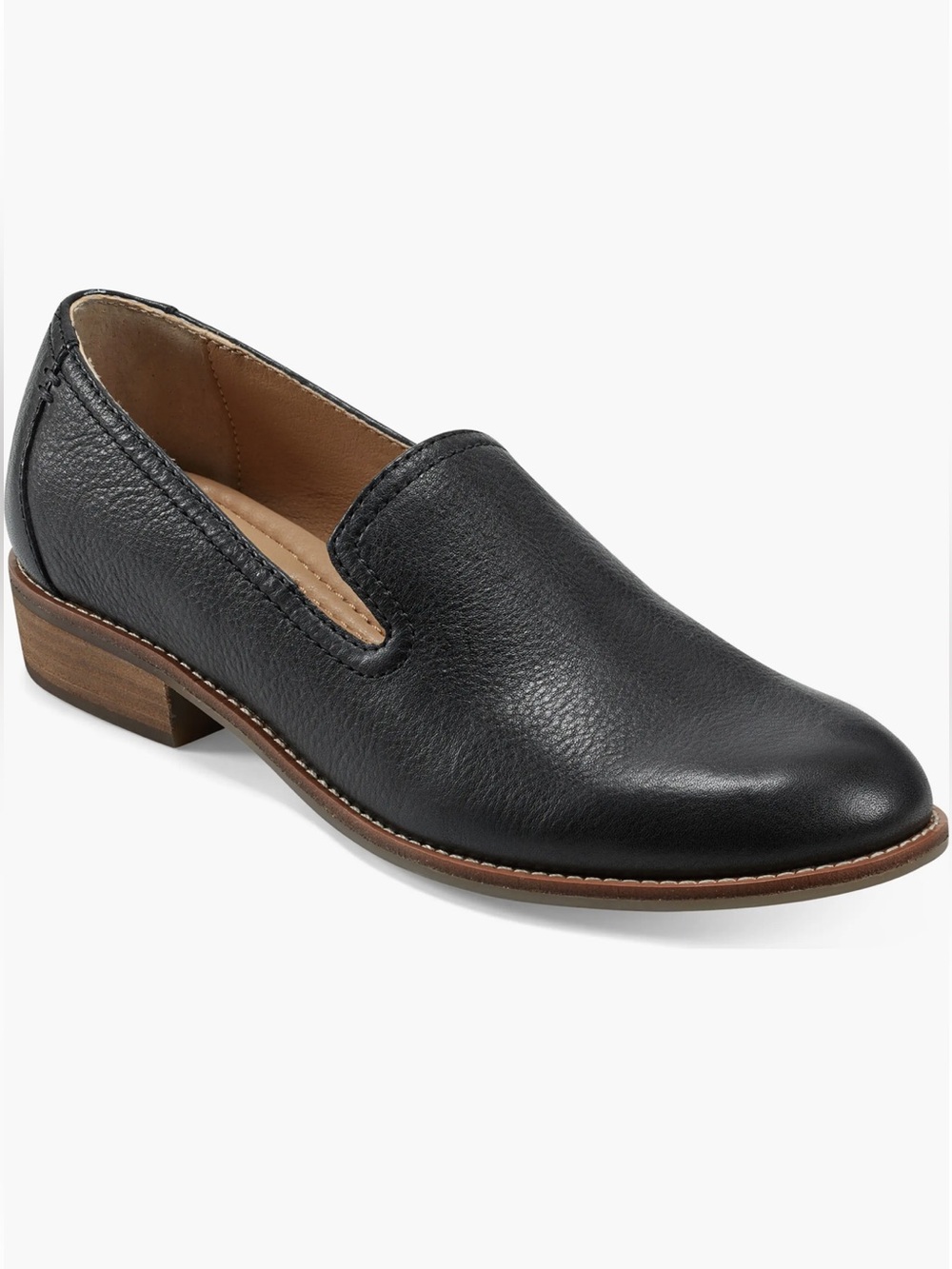 Earth Edna Loafer NWOB Black Leather Size 5M